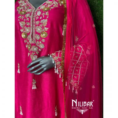 Rani Pink Flared Palazzo Set