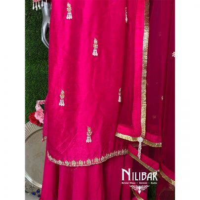 Rani Pink Flared Palazzo Set