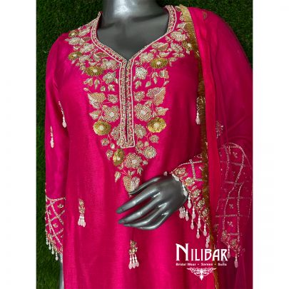 Rani Pink Flared Palazzo Set