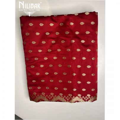 Red Pure Silk Banarasi Saree