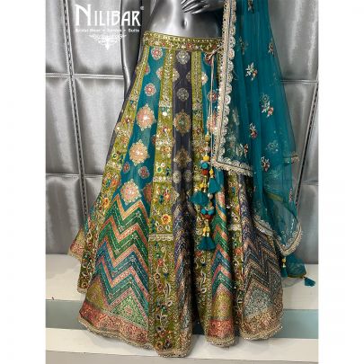 Multi Silk Lehenga