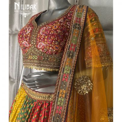 Multi Crepe Lehenga