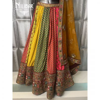 Multi Crepe Lehenga
