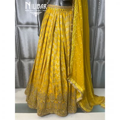 Yellow Silk Lehenga