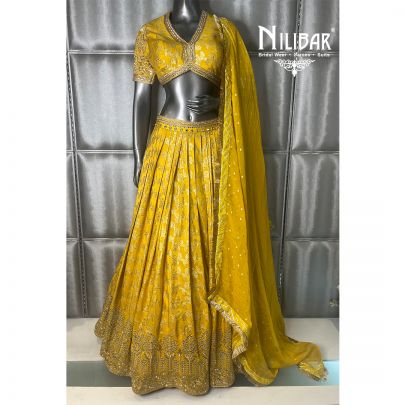 Yellow Silk Lehenga