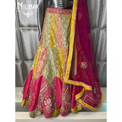 Multi Silk Lehenga