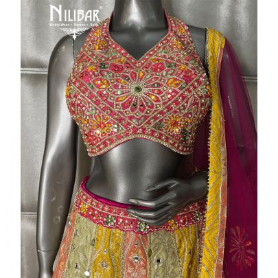 Multi Silk Lehenga