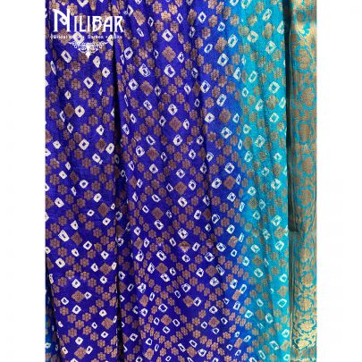 Cobalt Blue Georgette Bandhani Dupatta