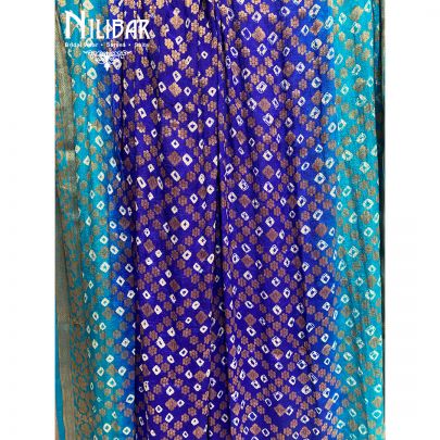 Cobalt Blue Georgette Bandhani Dupatta