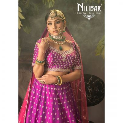 Purple Silk Lehnga