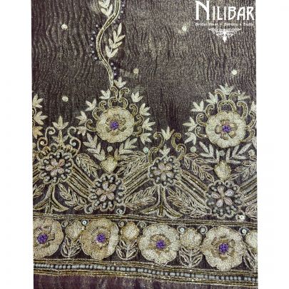 Grape Tissue Unstitched Silk Suit