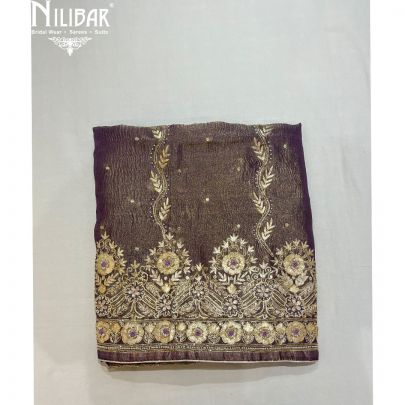 Grape Tissue Unstitched Silk Suit