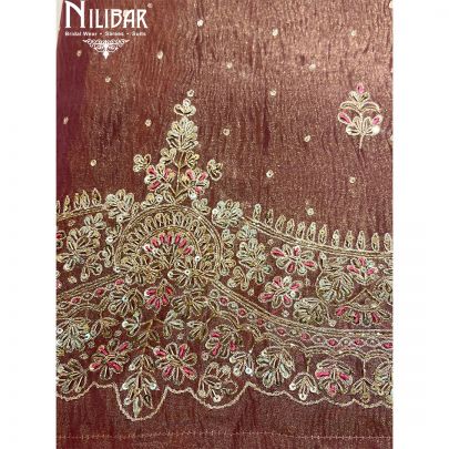 Rosewood Tissue Silk Unstitched Suit