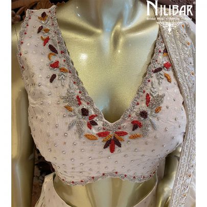 Ivory Silk Lehenga