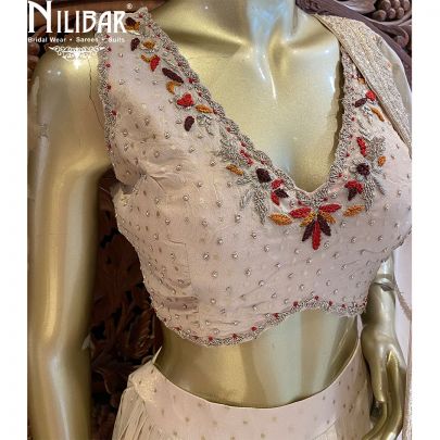 Ivory Silk Lehenga
