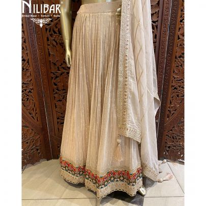 Ivory Silk Lehenga