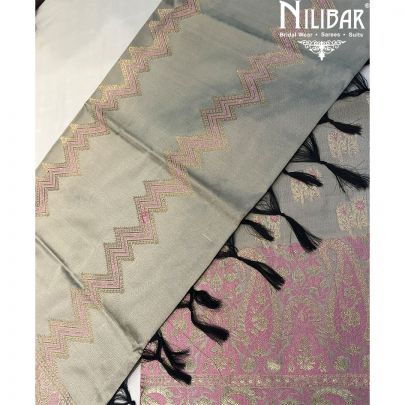 Grey Silk Unstitched Suit