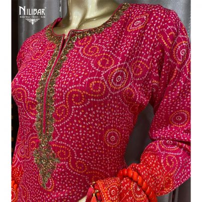 Fucia Pink Indian Punjabi Suit Dress Bollywood Banarasi Bandhani Salwar Suits  Designer Salwar Kameez Party Wear Indian Dress - Etsy
