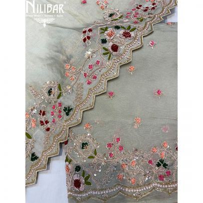 Pista Green Lame Unstitched Suit