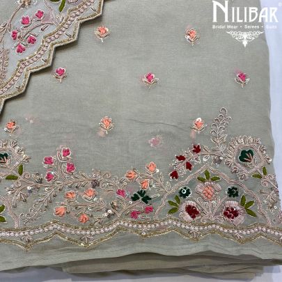 Pista Green Lame Unstitched Suit