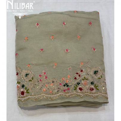 Pista Green Lame Unstitched Suit