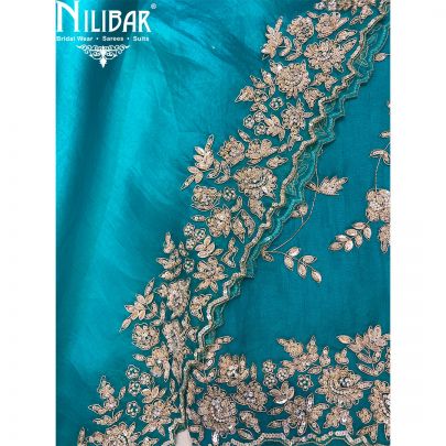 Rama Green Organza Unstitched Suit