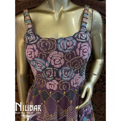 Purple Net Dress