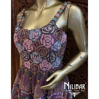 Purple Net Dress