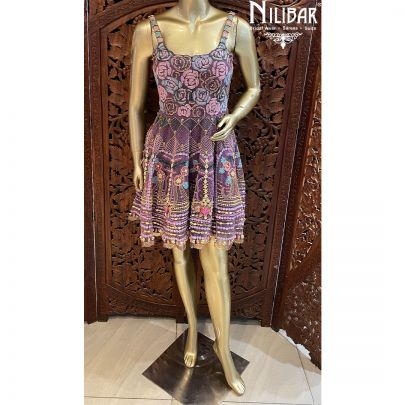 Purple Net Dress