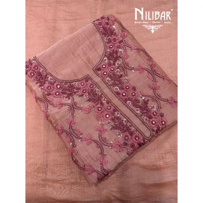 Peach Mul Cotton Shirt & Bottom Paired With Dupatta
