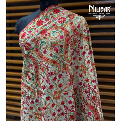 Pista Green Heavy Georgette Dupatta