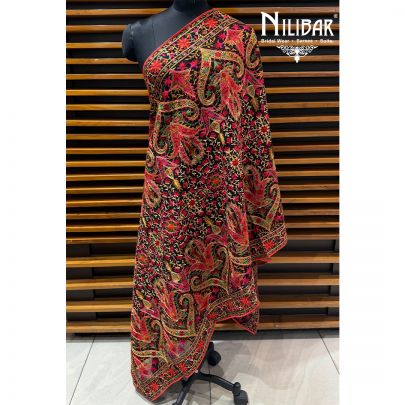 Black Heavy Georgette Dupatta