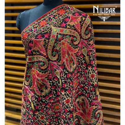 Black Heavy Georgette Dupatta