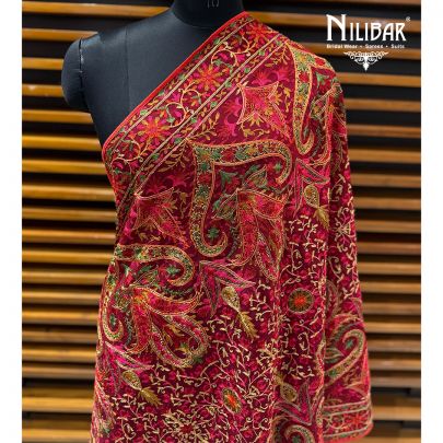 Mehroon Heavy Georgette Dupatta
