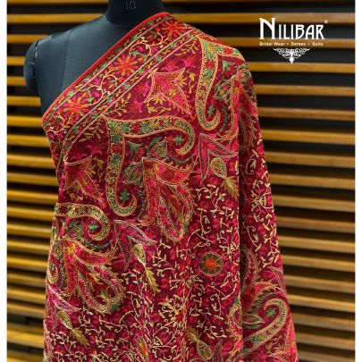 Mehroon Heavy Georgette Dupatta