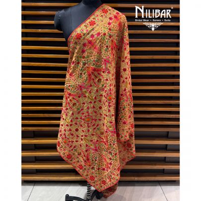 Beige Heavy Georgette Dupatta