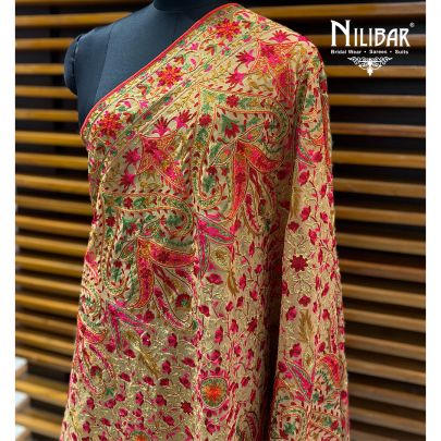 Beige Heavy Georgette Dupatta