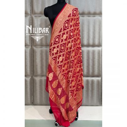 Red Silk Dupatta
