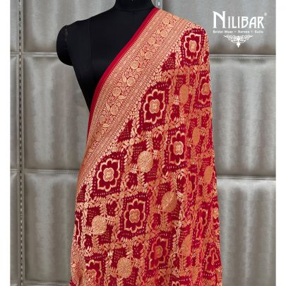 Red Silk Dupatta