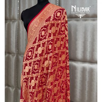 Red Silk Dupatta