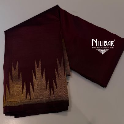 Wine Silk Traditional Saree