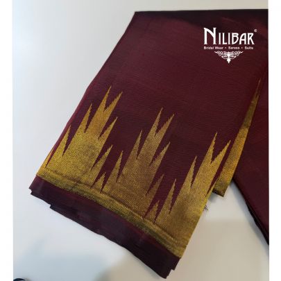 Wine Silk Traditional Saree