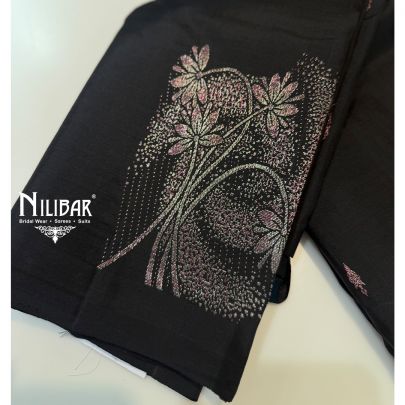 Black Silk Traditional Saree