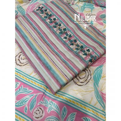 Multicolor Cotton Printed Suit