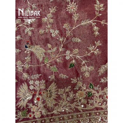 Rani Pink Lamé Silk Unstitched Suit