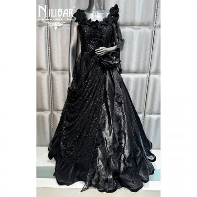Black Net Gown