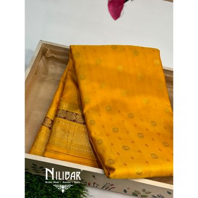 Yellow Silk Kanjivaram Saree