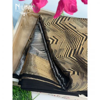Black Silk Kanjivaram Silk Saree