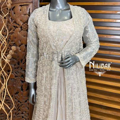 Ivory Jacket Style Lehenga