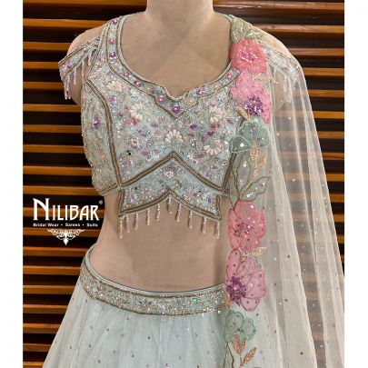 Pastel Blue Lehenga